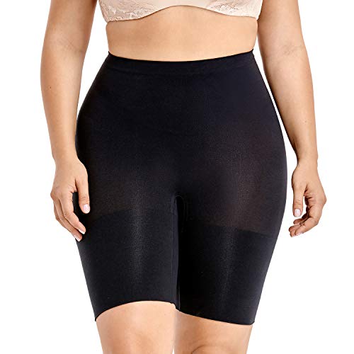 DELIMIRA Pantalones Moldeadores Braguitas Reductoras Adelgazantes Tallas Grandes para Mujer Negro 48-50