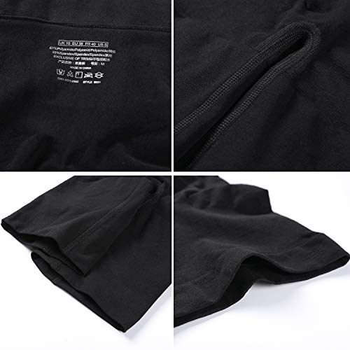 DELIMIRA Pantalones Moldeadores Braguitas Reductoras Adelgazantes Tallas Grandes para Mujer Negro 48-50