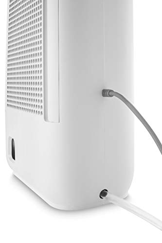 De'Longhi Tasciugo AriaDry Light DNS65 Deshumidificador Ionizador, Depósito 2.8 L, Capacidad de Extracción 6 L/d, Filtro Antipolvo, Función Secado de Ropa, Silencioso, Compacto, Blanco