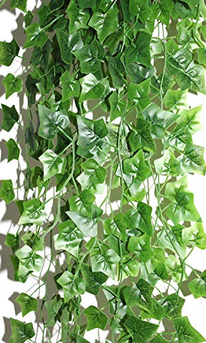 DELSEN 2 Piezas de 100 cm Hiedra Artificial Planta Ivy Hanging Garland para Colgar en el hogar, Oficina
