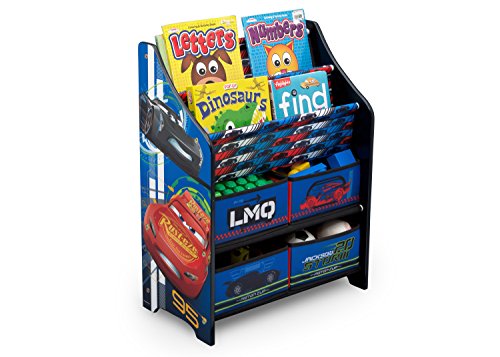 Delta Children Cars - Organizador de libros y juguetes, unisex