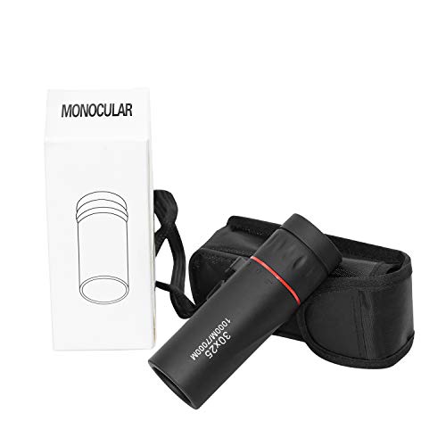 .Demason Mini Telescopio Monocular, Telescopio para Móviles, 30×25, 8X, Negro, Monocular de Día y Noche, Pórtatil(94×31mm) Uso Diario, Observación de Animales Pequeños y Flora, Regalos para Niños