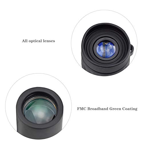 .Demason Mini Telescopio Monocular, Telescopio para Móviles, 30×25, 8X, Negro, Monocular de Día y Noche, Pórtatil(94×31mm) Uso Diario, Observación de Animales Pequeños y Flora, Regalos para Niños