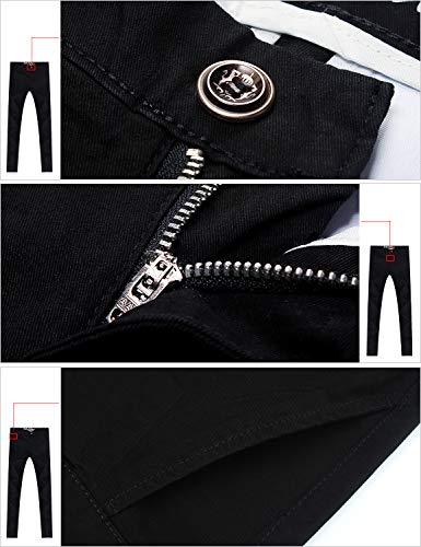 Demon&Hunter 910X Delgado Serie Pantalones Hombre Elásticoidad Casual DH9101(32)