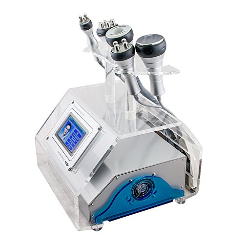 Denshine 5 en 1 Multifuncional Cavitación de Vacío Láser Bipolar RF que Adelgaza Máquina de Adelgazar, Profesional Piel Cuidado para Sálon o Uso Personal