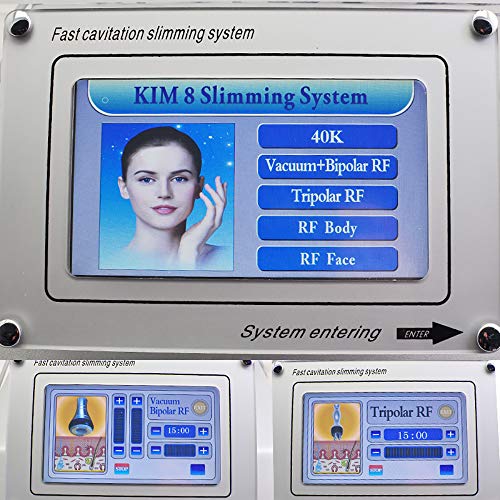 Denshine 5 en 1 Multifuncional Cavitación de Vacío Láser Bipolar RF que Adelgaza Máquina de Adelgazar, Profesional Piel Cuidado para Sálon o Uso Personal