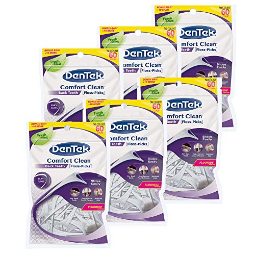 Dentek Comfort Clean - Púas de hilo dental, 6 unidades, total 360