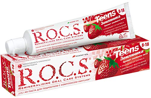 Dentífrico R.O.C.S. Teens Sweet Rush of Wild Strawberries con sabor a fresa salvaje/ROCS