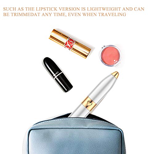 Depiladora Cejas Mujer, Eléctrica Depiladora Cejas, Eyebrow Trimmer, Recortador Cejas, Removedor de pelo Sin Dolor de La Ceja, Removedor de Pelo Eléctrico Recargable de la Ceja Del USB/luz llevada