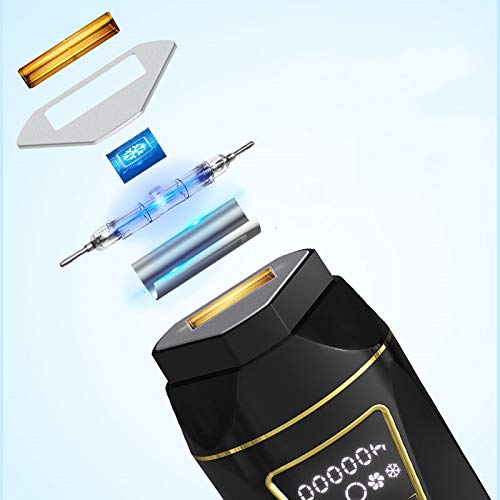 Depiladora Láser IPL Depilación Luz Pulsada Permanente para Mujeres Hombre Cara y Cuerpo con Enfriamiento por Helo,Cabezal Depiladora+Rejuvenecimiento de la piel +tratamiento del acné. BLANCO