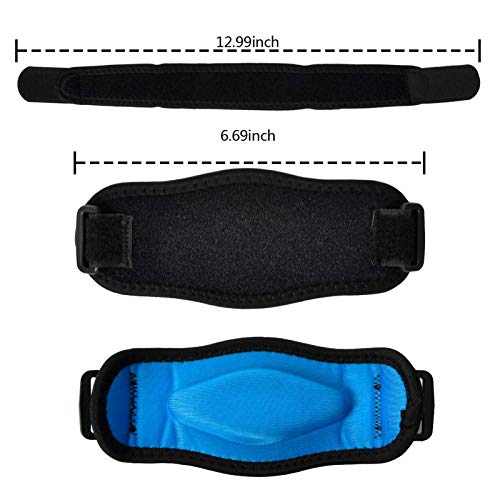 Deportivas Coderas Epicondilitis Tendinitis Coderas Codo Tenista Brazalete, Cinta de Codo Golfista per Alivio del Dolor y Recuperació, 2 Piezas