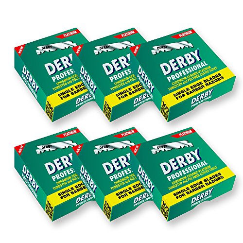 Derby - Cuchillas de afeitar profesionales precortadas (600 unidades)