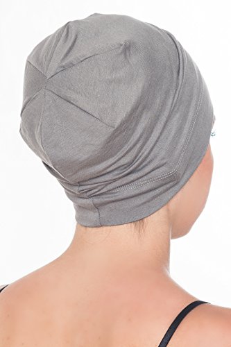 Deresina Gorros para Dormir Oncológicos y para Quimioterapia (Gris)