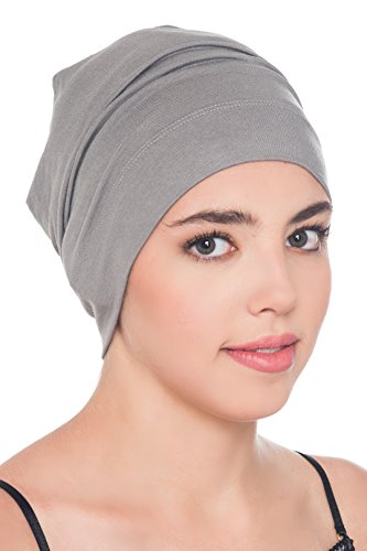 Deresina Gorros para Dormir Oncológicos y para Quimioterapia (Gris)