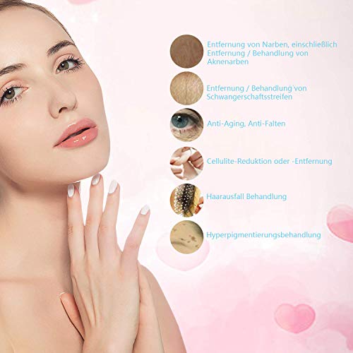 Derma Pen Tinta eléctrica para sellos, 0,25 mm - 2,5 mm, para uso en la cara y en el cuerpo, para el tratamiento de estrías Derma Pen