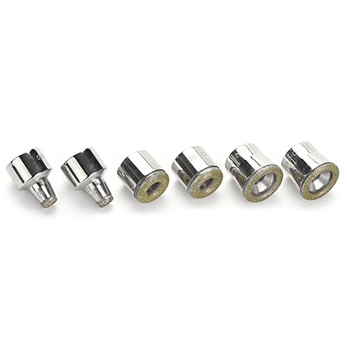 Dermabrasion Diamond Tips, Portable 6 pcs Microdermabrasion con caja Herramienta de accesorio de máquina de belleza utilizada para el cuidado de la piel, exfoliación facial