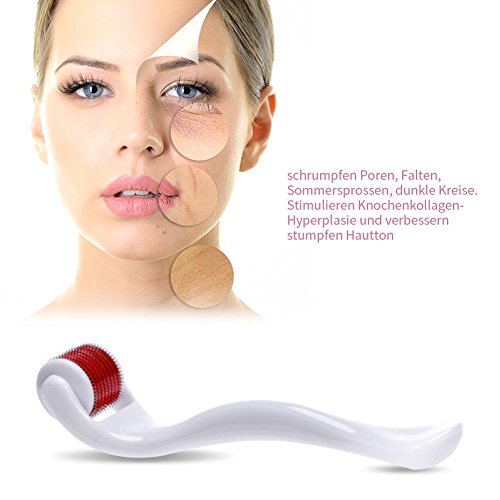 dermaroller 1.5 mm Reduce acné Roll agujas Derma Roller para la reducción de dilatación, arrugas, acné Cicatrices, celulitis, verg rößerten poros, lágrima bolsas, certificado CE