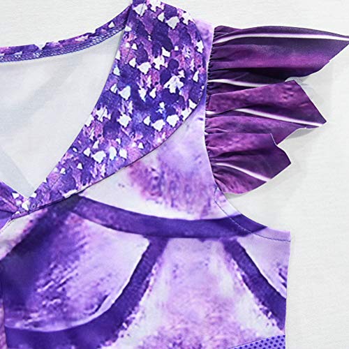 Descendientes 3 Veces Vestido de dragón para niñas Disfraces Conjuntos de Maquillaje Niños pequeños Onesies Disfraces de Fiesta de Halloween Horror Night