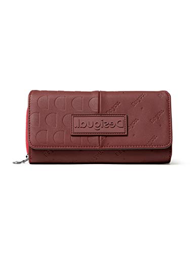 Desigual Accessories PU Long Wallet, Largo Walet. para Mujer, Rojo, U