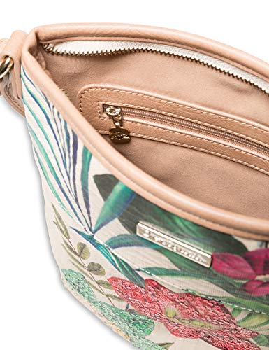 Desigual - Bag Clio Yakarta Mini Women, Shoppers y bolsos de hombro Mujer, Blanco (Crudo), 16.5x31.5x33 cm (B x H T)