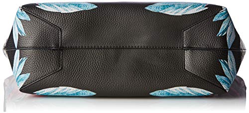 Desigual - Bag Oima Capri Zipper Women, Shoppers y bolsos de hombro Mujer, Negro, 13x28x30 cm (B x H T)