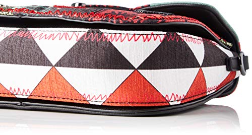 Desigual Bag Patch 1970 Amorgos, Bandolera para Mujer, Grün (Green Aloe), 16x6x26 centimeters (B x H x T)