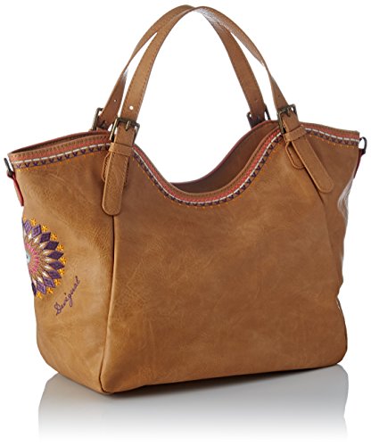 Desigual Bols_amelie, Bolso Mujer, Marrón (Fresa), 30x15x31 cm (B x H x T)