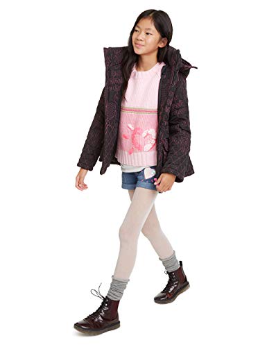 Desigual Coat Clementina Abrigo, negro (negro 2000), 170 cm para Niñas