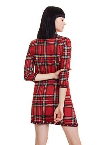 Desigual Dress Christine Vestido, Rojo (Rojo Oscuro 3029), M para Mujer