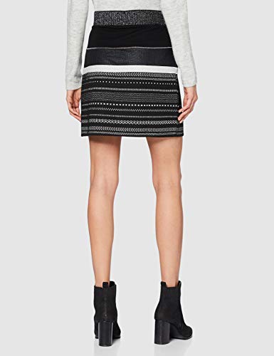Desigual Fal_Anders Falda, Negro (Negro 2000), X-Small para Mujer