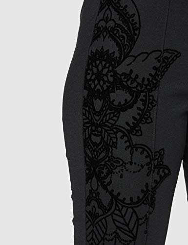 Desigual Legging_April Leggings, Negro (Negro 2000), 40 (Talla del Fabricante: Large) para Mujer