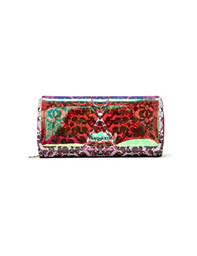 Desigual Mone_kaleidoskope_Maria - Monedero, Color Verde (Kiwi), 3 x 9,5 x 20,2 cm