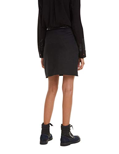 Desigual Skirt Craig Falda, Negro (Negro 2000), XL para Mujer