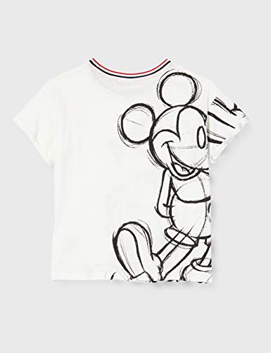 Desigual TS_Mickey Camiseta, Blanco (Blanco 1000), 140 (Talla del Fabricante: 9/10) para Niñas