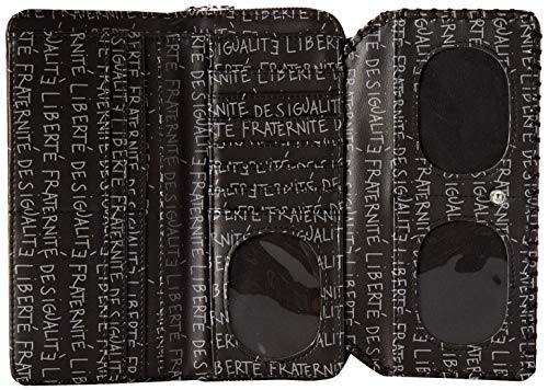 Desigual Wallet Soft Bandana Maria, Billetera para Mujer, Negro (Negro), 3x9.5x20.2 cm (B x H x T)