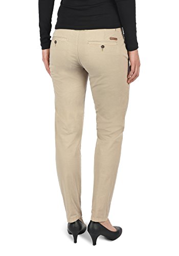 Desires Jacqueline Pantalón Chino Pantalón De Tela para Mujer con Cinturón De 100% Algodón Slim-Fit, tamaño:38, Color:Simple Taupe (0162)