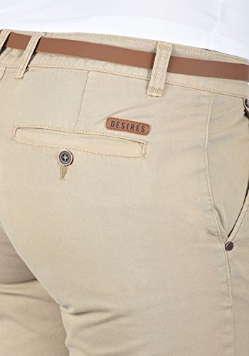Desires Jacqueline Pantalón Chino Pantalón De Tela para Mujer con Cinturón De 100% Algodón Slim-Fit, tamaño:38, Color:Simple Taupe (0162)