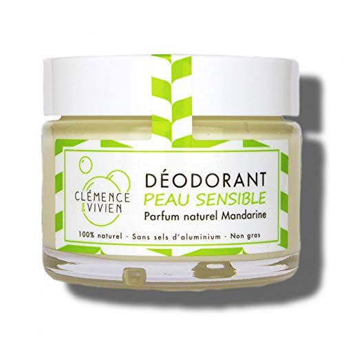 Desodorante Natural Piel Sensible olor Mandarina Clémence & Vivien 50 g
