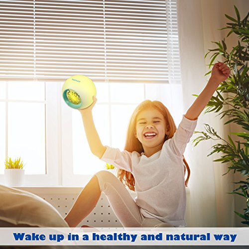 Despertadores, [Regalos Originales] HAMSWAN Reloi Alarma, Clock, Despertadores Cambiado Entre 7 Colores con 8 Tonos, Temperatura para Padres Estudios y Niños ect.