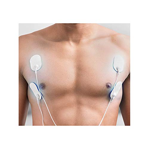destockopromo 25-009 - Aparato de electroestimulación para zona abdominal (4 electrodos, 1 conector, manual de instrucciones)