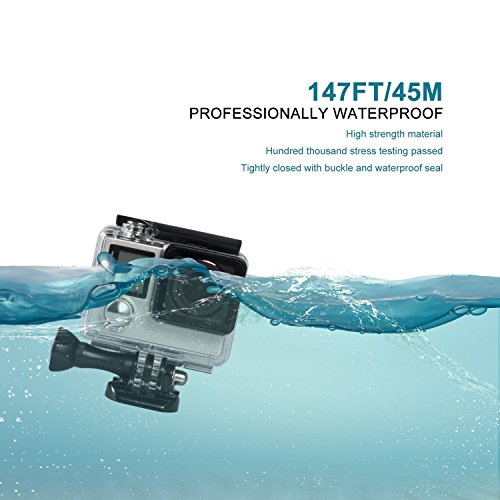 Deyard Kit de Accesorios para GoPro Hero 7(Sólo negro) Hero (2018), GoPro Hero 6 y Hero 5 Action Camera, 25 artículos en 1, con Carcasa pequeña a Prueba de Golpes