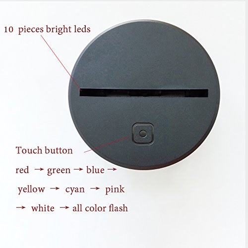 DFDLNL 3D Led Wonder Woman Modelado Lámpara de Escritorio Interruptor de botón táctil para niños Superhéroe Luz Nocturna USB Dormitorio Iluminación Luminaria Decoración para el hogar