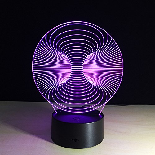 DFDLNL Lámpara de Escritorio 3D Abstracta Luz de Noche increíble Lámpara de Mesa Lampada Imagen de Arte Decoración Luz de Mesa de Oficina en casa