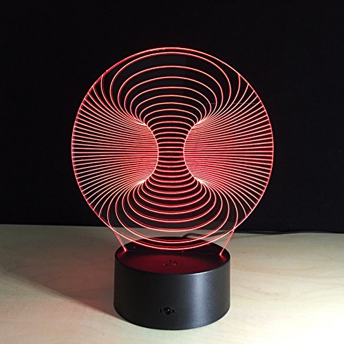 DFDLNL Lámpara de Escritorio 3D Abstracta Luz de Noche increíble Lámpara de Mesa Lampada Imagen de Arte Decoración Luz de Mesa de Oficina en casa