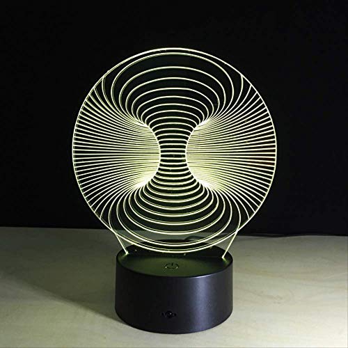 DFDLNL Lámpara de Escritorio 3D Abstracta Luz de Noche increíble Lámpara de Mesa Lampada Imagen de Arte Decoración Luz de Mesa de Oficina en casa