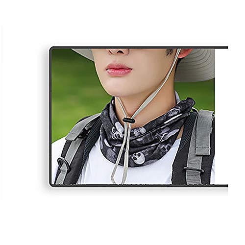 DFGVDFVBDFV Sombrero de Sol, Playa del Verano del Sombrero UV Plegable Ajustable Chin Chin Correa,B