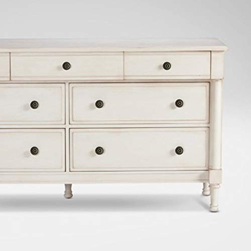 DFHM 10 Pomos y Tiradores Vintage Bronce de Armario con Diseño de Flores de Zinc Pomo Antiguos de 35 mm para Cajones y Puertas de Cocina Armario