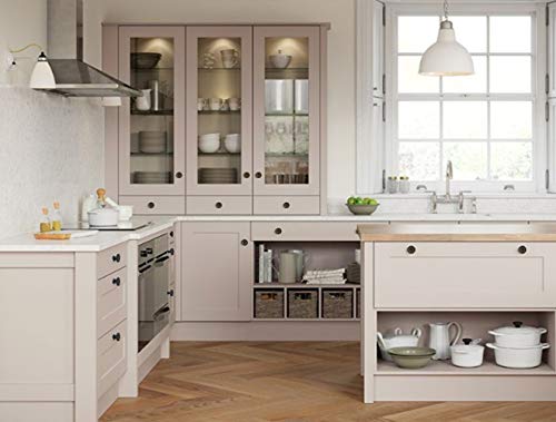 DFHM 10 Pomos y Tiradores Vintage Bronce de Armario con Diseño de Flores de Zinc Pomo Antiguos de 35 mm para Cajones y Puertas de Cocina Armario