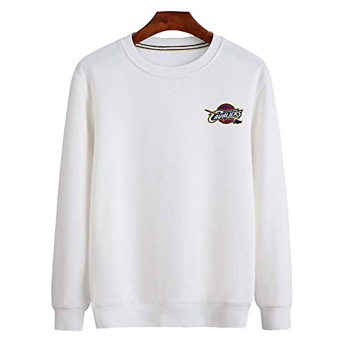 DGDG For Hombre Valiente del Cuello Barco del Puente Manga Larga con Capucha (Color : White, Size : XXL)