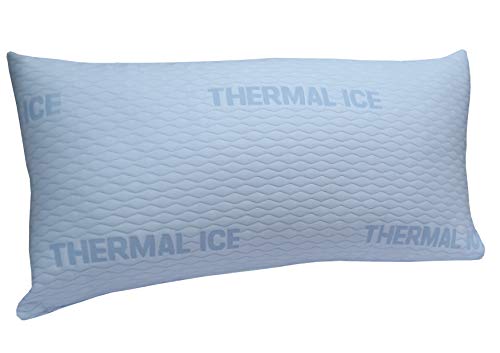 DHestia - Funda de Almohada Refrescante y Anticalor con Cremallera Cara Verano Cara Invierno Cool (135 cm)